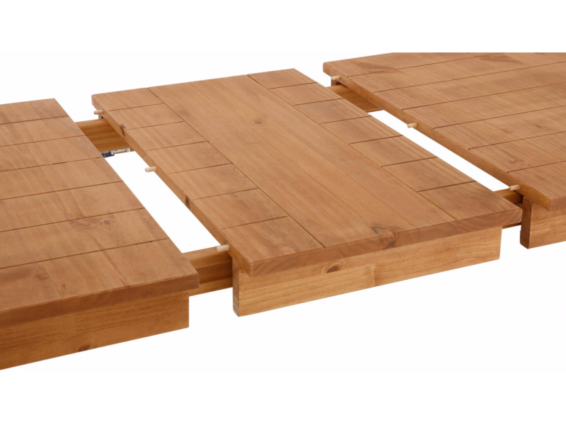 Mesa de madeira extensível para jantar 150/195 x 80 x 76,6 cm / América